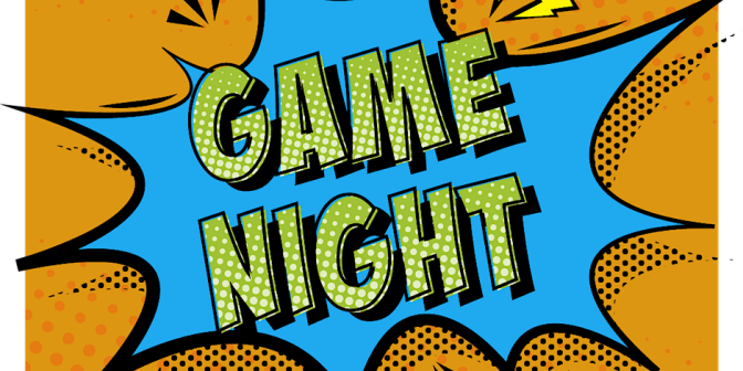 A game night animated flyer. 