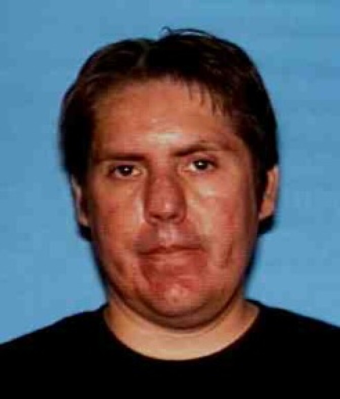 LAPD photo of 47-year old Peter Christopher Gomez.  The high school teacher at Bell High School was arrested Friday, February 21 for alleged sexual assaults that occurred in 1999 when Gomez taught at Benjamin Franklin High School in Highland Park. 