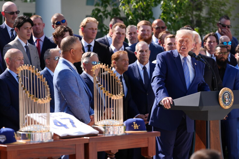 Dodgers Visit White House to Celebrate World Series Title