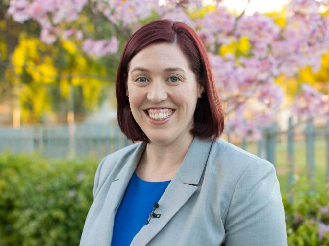 Tracy Van Houten at the 34th Congressional District Candidate Forum at Eagle Rock High School on Wednesday, Mar. 23, 2017. 