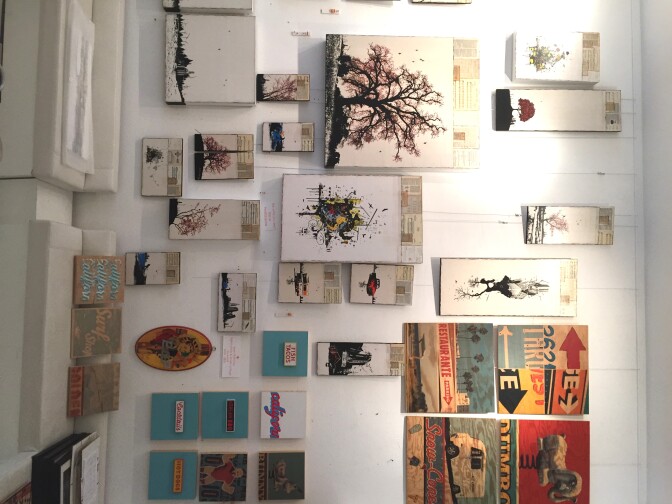 Wallspace Gallery on LaBrea - a major source for TV and film artwork