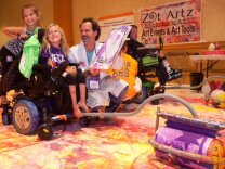 Wheelchair painting.