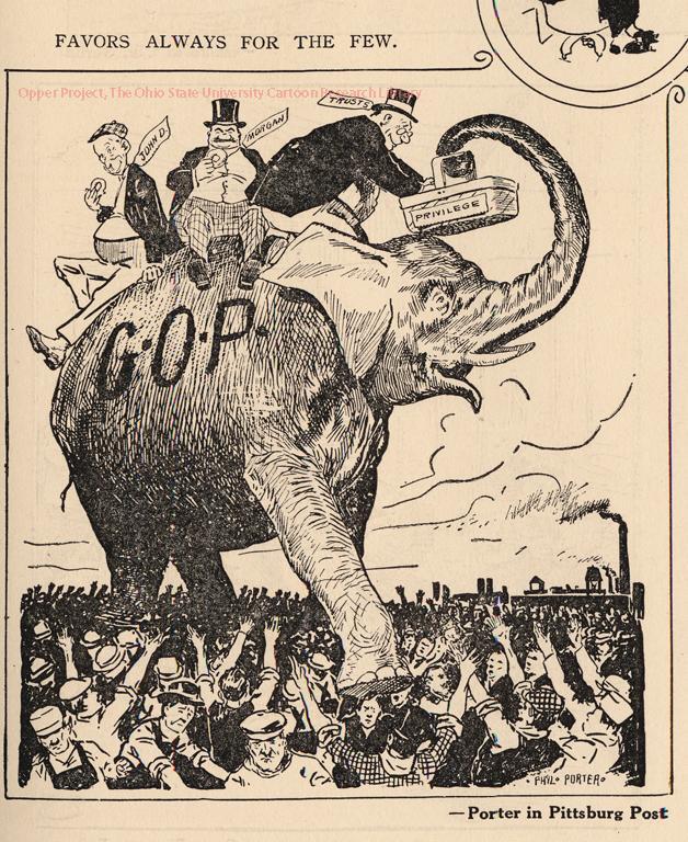 Political cartoon from the 1912 election.