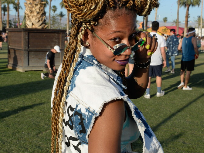 INDIO, CA - APRIL 15:  A festivalgoer attends day 2 of the 2017 Coachella Valley Music & Arts Festival Weekend 1 at the Empire Polo Club on April 15, 2017 in Indio, California.  (Photo by Matt Cowan/Getty Images for Coachella)
