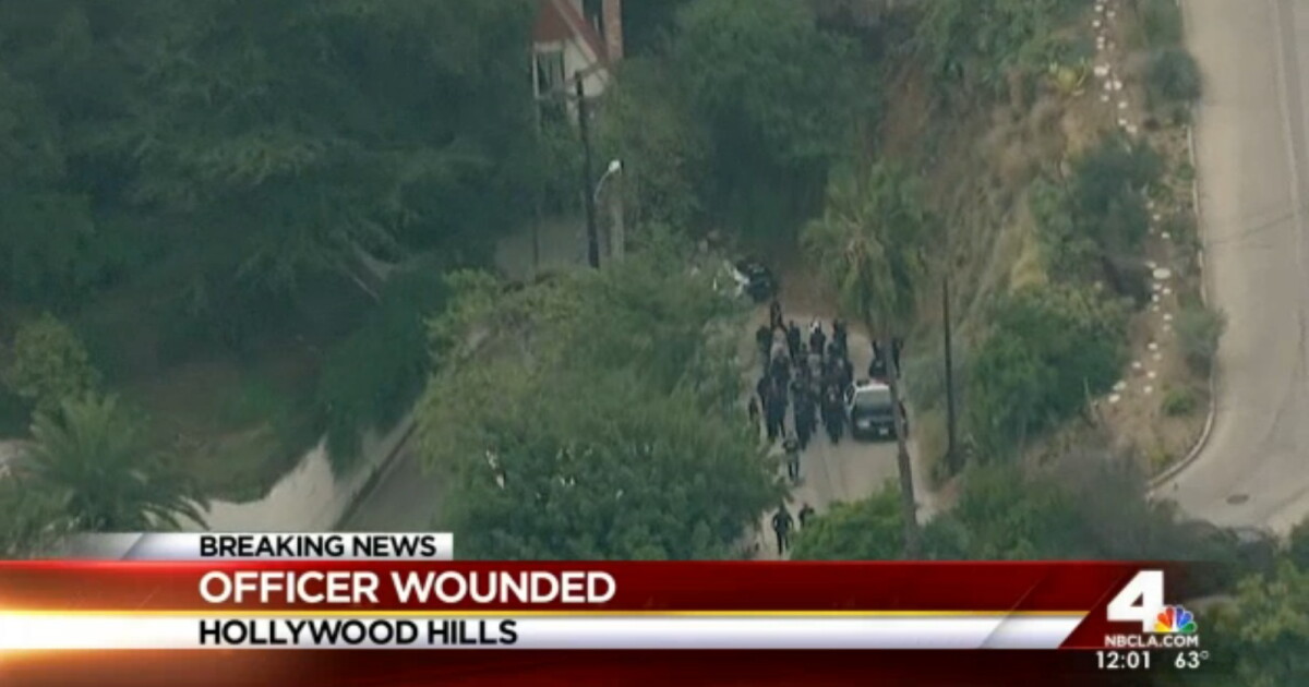 Update: Suspect in Hollywood Hills shooting dead; officer wounded | LAist
