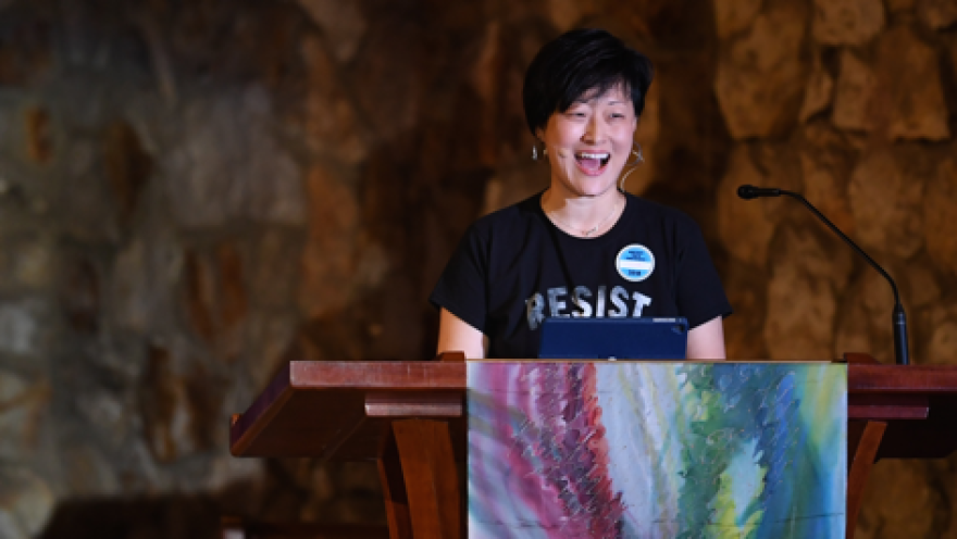 Yena Hwang says serving in a predominantly white church in Fairfax, Virginia, gives her more opportunities.