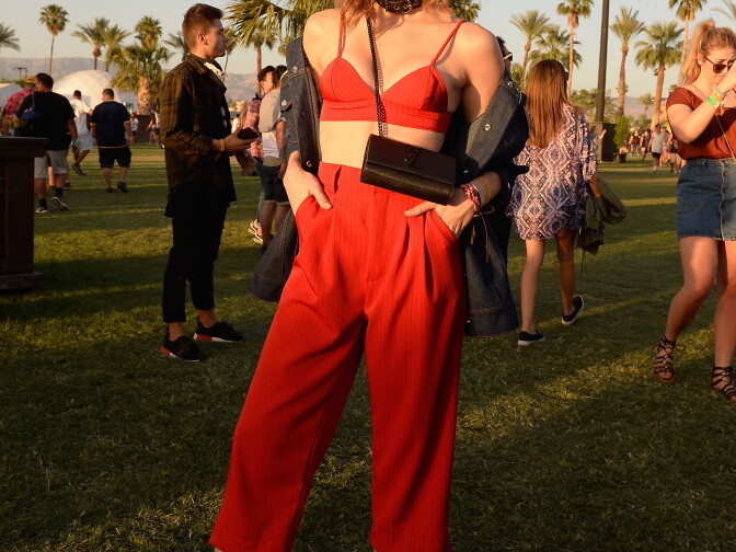 INDIO, CA - APRIL 15:  A festivalgoer attends day 2 of the 2017 Coachella Valley Music & Arts Festival Weekend 1 at the Empire Polo Club on April 15, 2017 in Indio, California.  (Photo by Matt Cowan/Getty Images for Coachella)