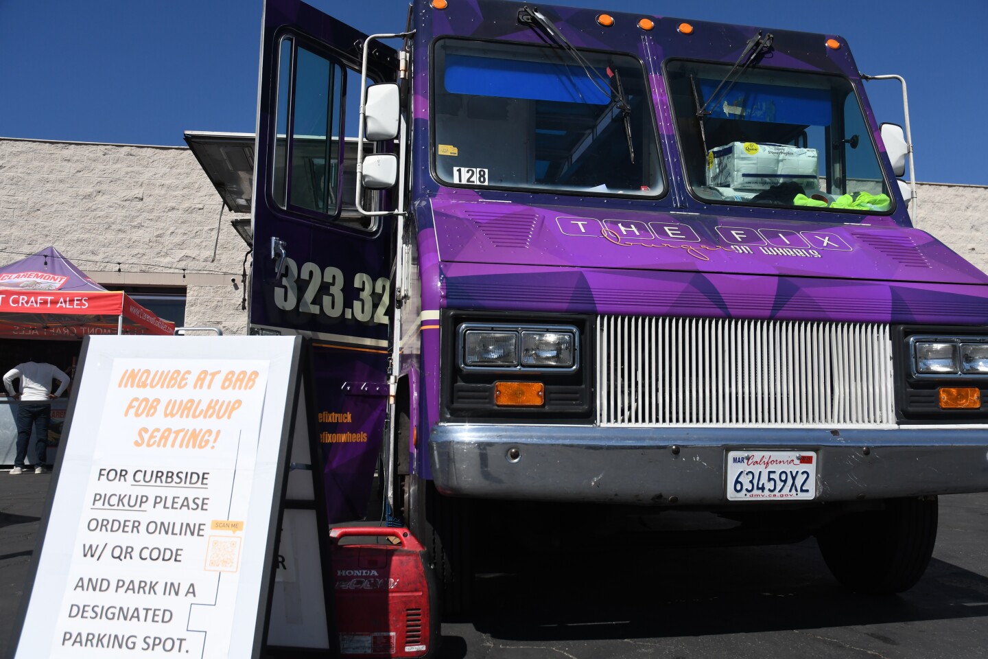 Food truck The Fix on Wheels sets up at Claremont Craft Ales