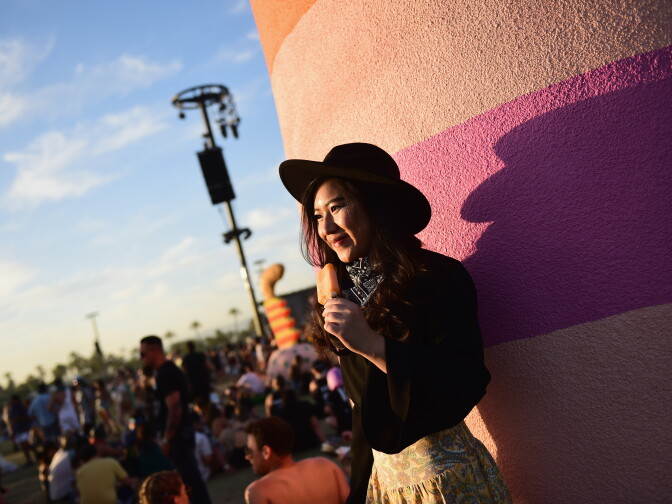 INDIO, CA - APRIL 15:  A festivalgoer attends day 2 of the 2017 Coachella Valley Music & Arts Festival Weekend 1 at the Empire Polo Club on April 15, 2017 in Indio, California.  (Photo by Emma McIntyre/Getty Images for Coachella)