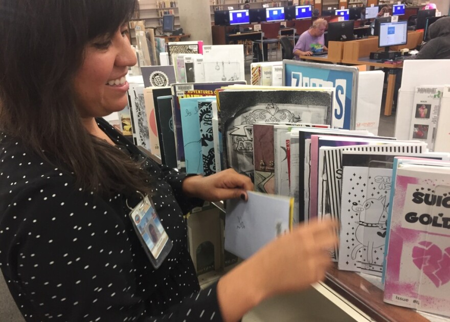 Ziba Zehdar-Gazdecki is the zine librarian at the Long Beach Public Library. 