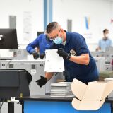 Ballots are counted at the Los Angeles County Regional Offices in Downey, California on November 3, 2020, after the polls closed for the 2020 US Elections. - President Donald Trump and Democratic challenger Joe Biden are battling it out for the White House, with polls closed across the United States Tuesday -- and a long night of waiting for results in key battlegrounds on the cards. (Photo by Frederic J. BROWN / AFP) (Photo by FREDERIC J. BROWN/AFP via Getty Images)
