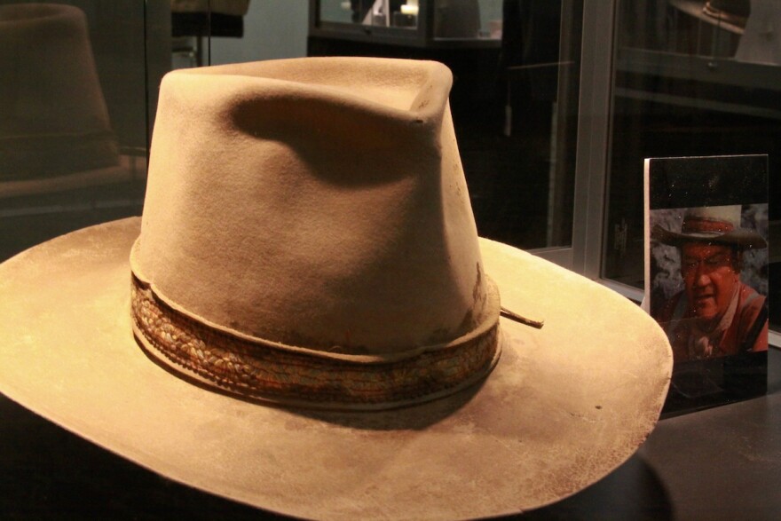 This felt hat was kicked off John Wayne's head in a scene from the 1972 film, The Cowboys.