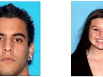 Photos of Nicholas Cendoya, 19, (left) and Kyndall Jack, 18, of Costa Mesa, who were rescued from the Cleveland National Forest in Orange County after a five-day search in April 2013.