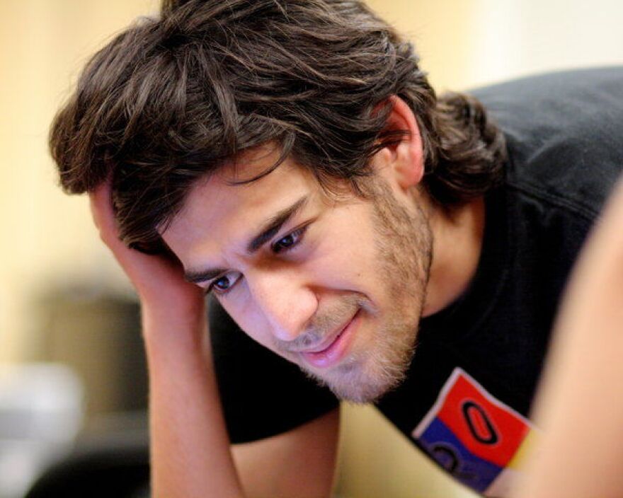 Internet activist Aaron Swartz, pictured at a Wiki Meetup in Boston in 2009, has reportedly committed suicide.