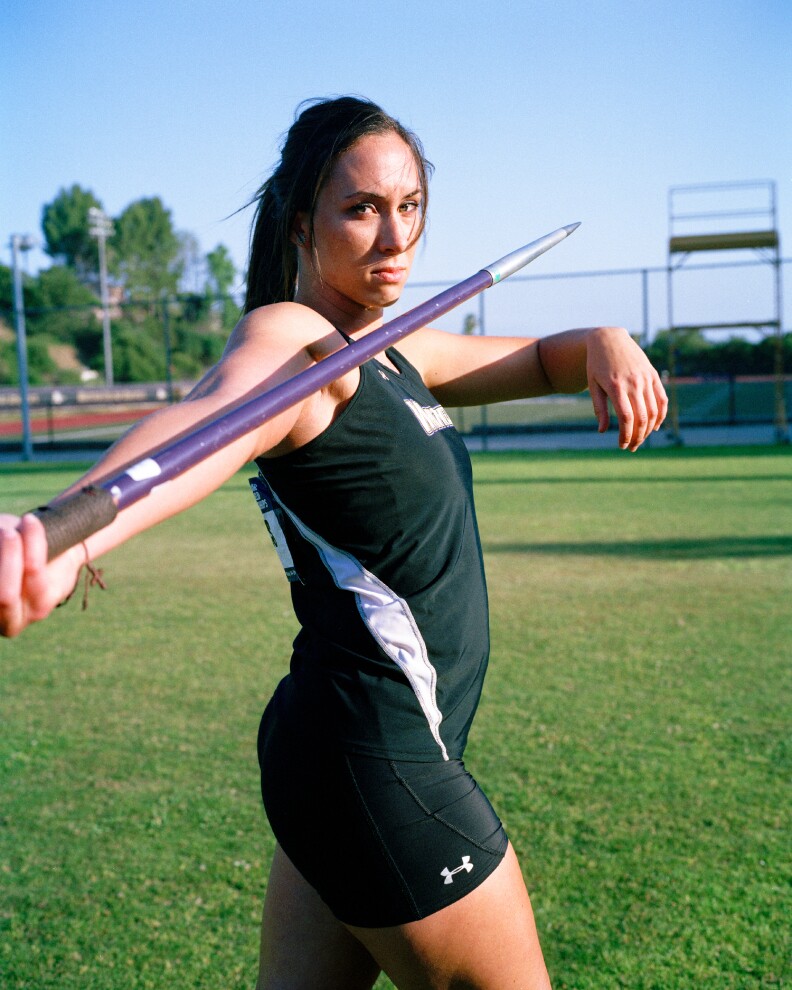 Alyssa, track and field and volleyball, Whittier College, 2012. Alyssa passed away in 2013, and in "Fearless," her friend Jordan Vega writes, "She helped me become the athlete and activists that I wanted to become. ... Alyssa was and is the true embodiment of fearless."