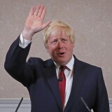LONDON, ENGLAND - JUNE 30:  Former London Mayor and Conservative MP Boris Johnson waves as he speaks ruling himself out of becoming the next Conservative party leader at St Ermin's Hotel on June 30, 2016 in London, England. Nominations for MP's to declare their intention to run for the Conservative Party Leadership and therefore British Prime Minister will close by noon today. The current Prime Minister and party leader, David Cameron, announced his resignation the day after the UK voted to leave the European Union.  (Photo by Dan Kitwood/Getty Images)