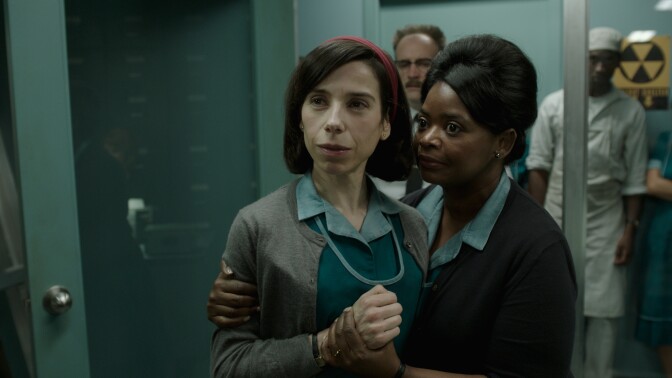 Sally Hawkins and Octavia Spencer in "The Shape of Water."
