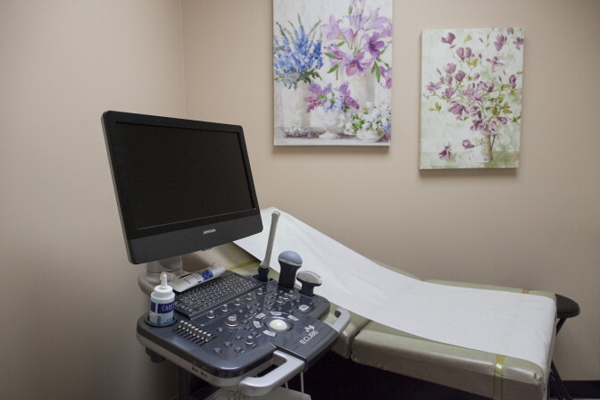 The Women's Pregnancy Care Clinic in Pasadena, Calif. offers basic services like pregnancy tests and ultrasounds, but women are referred elsewhere if they choose to terminate a pregnancy. Kuiphof said that their goal is to offer information and support to aid women in their decisions and that the clinic is choosing to not comply with a new California law mandating that licensed clinics display information about abortions.