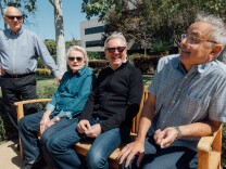 Left-to-right: Vietnam veterans Paul Mahony, Jim Durkin, Michael Folonis and Gerald Saldo.