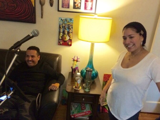 Gabriel González and his sister, Claudia, at a rehearsal for their reunion concert.
