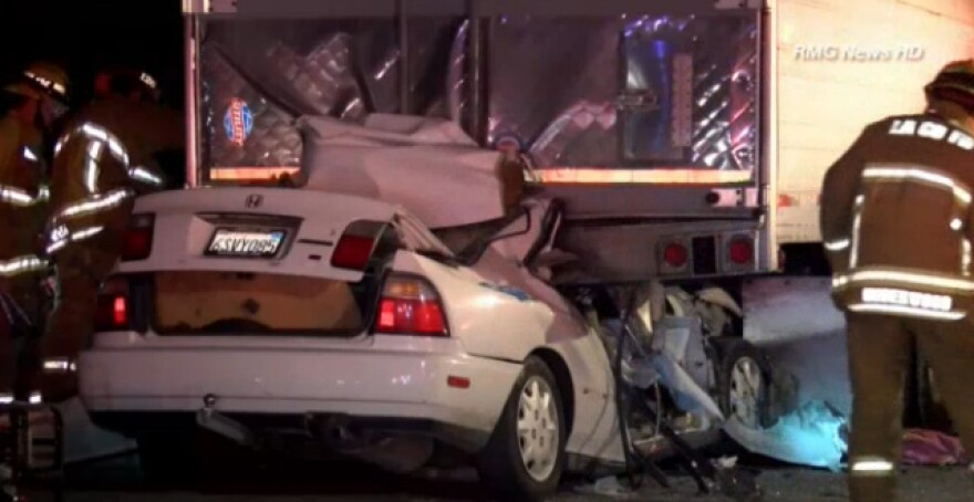 Police say a crash that left three people dead Monday was intentional. 