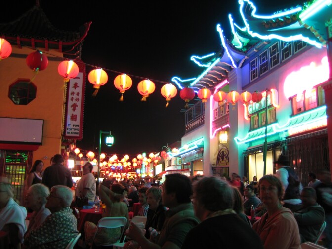 Chinatown at night