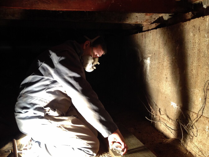 Contractor Ken Compton is working to bolt and brace a home in Eagle Rock. Compton has worked in the retrofitting business for over 20 years and in that time he has seen some retrofits done by other contractors that were subpar.