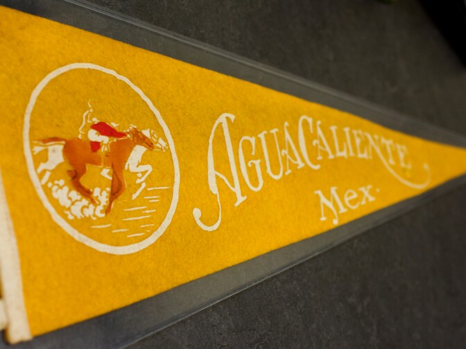 Chris Nichols has a pennant from the Agua Caliente Racetrack, it's from August 1932.