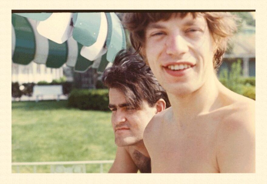 Mick Jagger and Ian Stewart on tour in Savannah, Georgia in 1965.