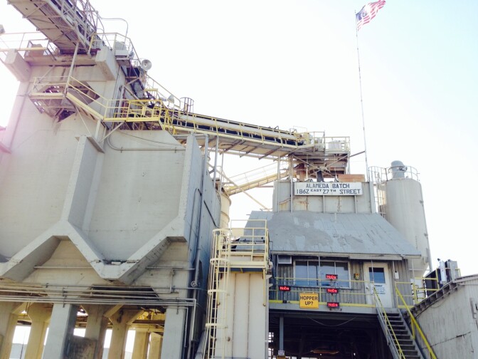 This CalPortland concrete plant will be one of 8 plants supplying the pour with materials.