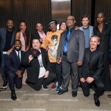 BEVERLY HILLS, CA - AUGUST 08:  Peter Kujawski, Corey Hawkins, Laura Harrier, Nick Turturro, Ashlie Atkinson, Spike Lee, Ken Garito, Ron Stallworth, Jasper Paakkonen, Topher Grace, Damaris Lewis, John David Washington and Paul Walter Hauser attend the after party for the premiere of Focus Features' 'BlacKkKlansman' on August 8, 2018 in Beverly Hills, California.  (Photo by Emma McIntyre/Getty Images)