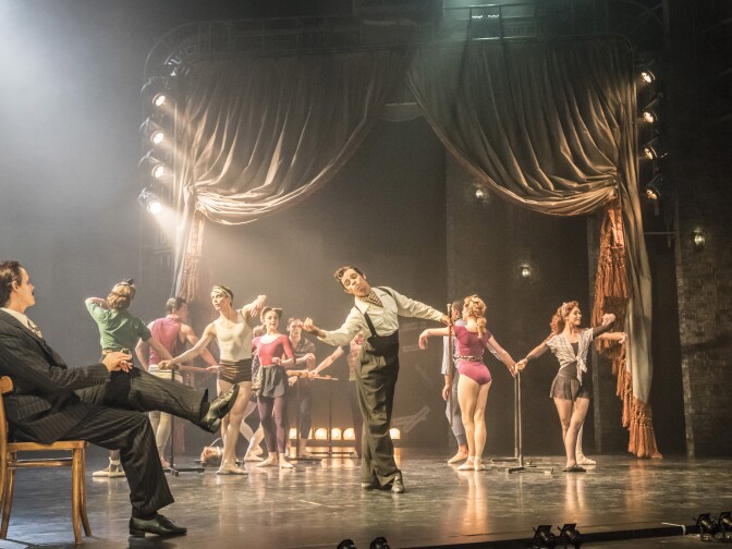 Sam Archer (left) and the cast of Matthew Bourne’s production of “The Red Shoes.” “The Red Shoes” will be presented by Center Theatre Group and Glorya Kaufman Presents Dance at The Music Center at the Ahmanson Theatre September 15 through October 1, 2017. For season tickets and information, please visit CenterTheatreGroup.org or call (213) 972-4444. Press Contact: CTGMedia@CTGLA.org / (213) 972-7376. Photo by Johan Persson.