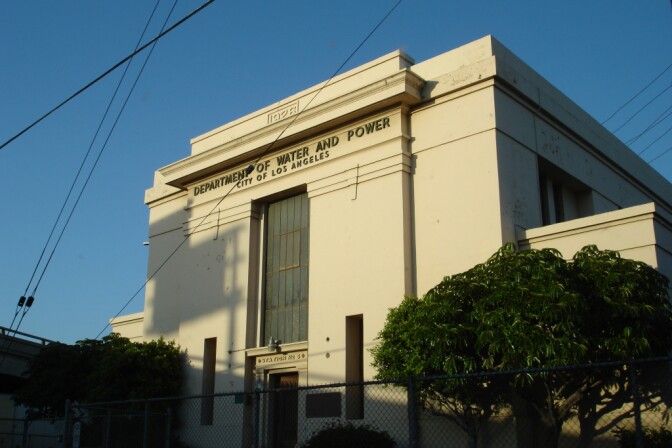 LA Department of Water and Power building in Los Angeles. 