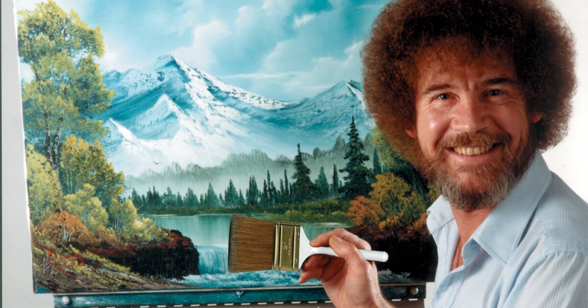 Dozens of Bob Ross paintings will be auctioned to help public TV after funding cuts
