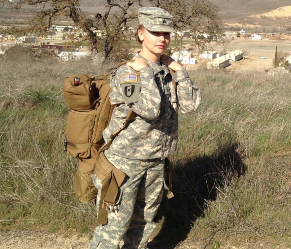 Army combat medic Denise Berry at Fort Hunter Liggett in 2011.