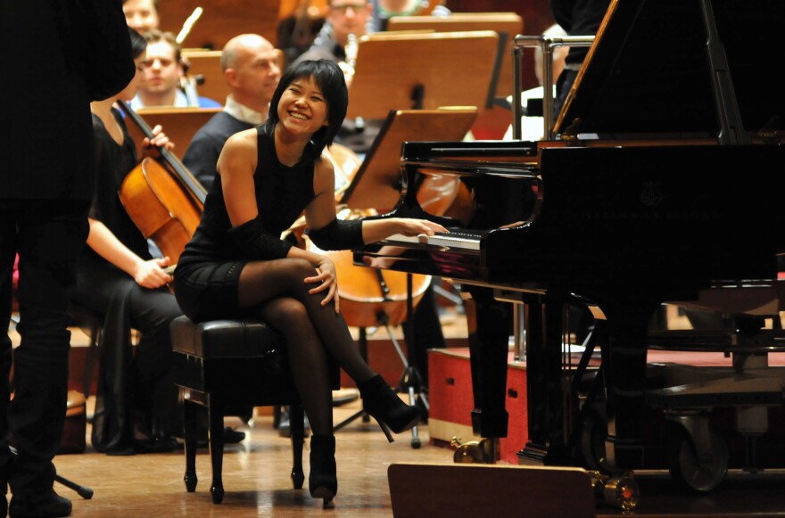 Pianist Yuja Wang has her first Grammy nomination for a recording of Bartók's Piano Conerto No. 2.