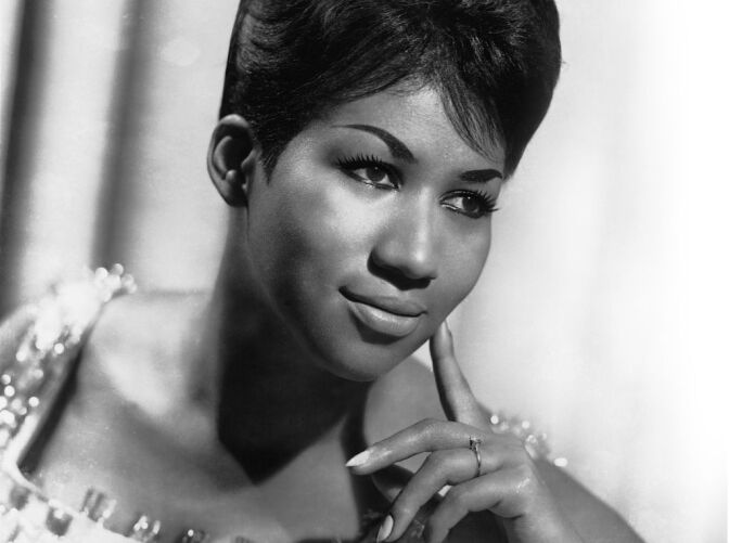 Publicity photo of Aretha Franklin.