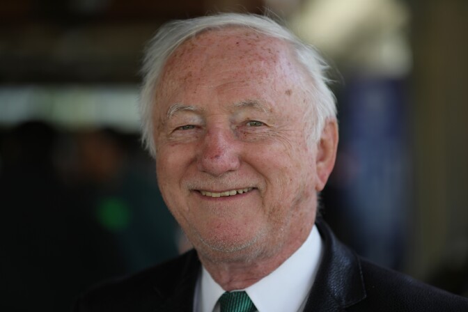 Mike Schaefer at a candidate forum for Los Angeles City Council District 7 on Feb. 11, 2017.