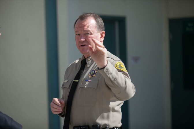 LA Sheriff Jim McDonnell at the Biscailuz Training Academy in Los Angeles, Calif. on Thursday, May 3, 2018.