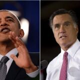 President Obama and Mitt Romney in Ohio, June 14, 2012.