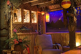 This oasis is in somebody's basement, for Tiki's sake!