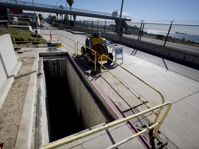 The one-mile pipeline known as the Hyperion Outfall that can wastewater offshore starts here at teh Hyperion Water Reclamation Plant.  