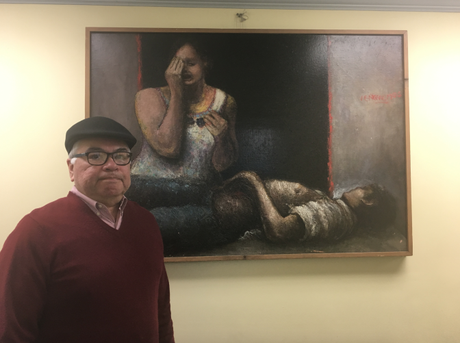 Salvador Sanabria, executive director of El Rescate, a community organization and legal clinic near downtown Los Angeles that focuses on the Central American community. Sanabria, who was born in El Salvador, is one of many who fled to the U.S. during that country's civil war in the 1980s and early 1990s. For those who could not legalize their status any other way, the Temporary Protected Status that was granted to Salvadorans after earthquakes hit their country in 2001 has allowed them to live and work here legally for years, he said. Salvadoran immigrants' TPS protection is due to end in September 2019. 