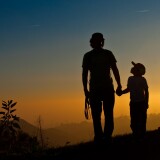 Hikers in the Santa Monica Mountains. 