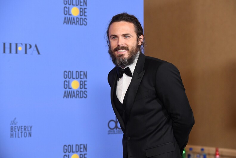 BEVERLY HILLS, CA - JANUARY 08:  Actor Casey Affleck, winner of Best Actor in a Motion Picture - Drama for 'Manchester by the Sea,' poses in the press room during the 74th Annual Golden Globe Awards at The Beverly Hilton Hotel on January 8, 2017 in Beverly Hills, California.  (Photo by Kevin Winter/Getty Images)