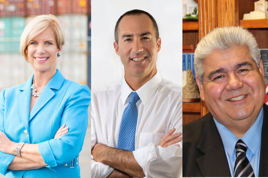 Candidates for the Los Angeles County Board of Supervisors District 4 position: Janice Hahn, Steve Napolitano and Ralph Pacheco.
