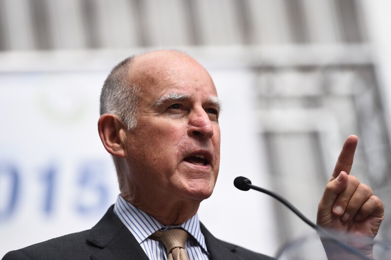 File: California Gov. Jerry Brown on Thursday, January 7.