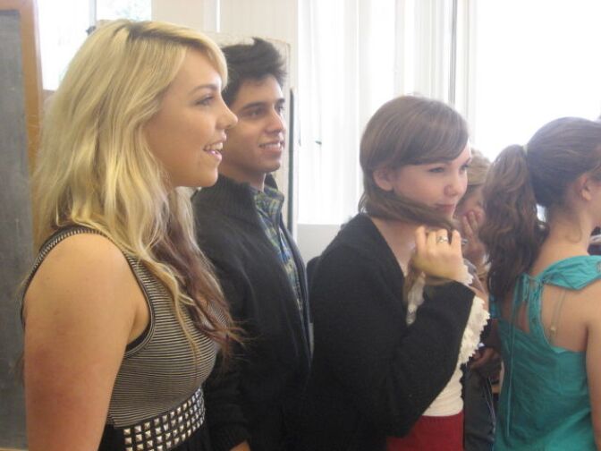 Meghan Mahowald is a senior at the L.A. County High School for the Arts. She rehearses her graduation show in her "Musical Theater Ensemble" class.