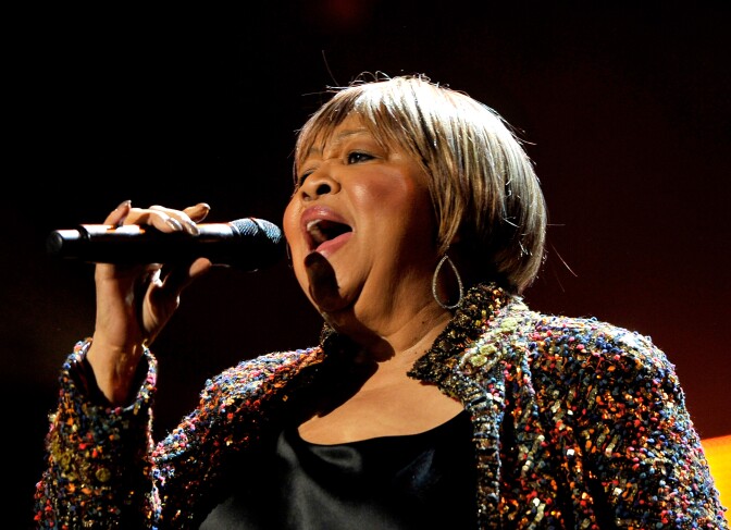 Singer Mavis Staples performs onstage at MusiCares Person Of The Year Honoring Bruce Springsteen on February 8, 2013 in Los Angeles, California.  