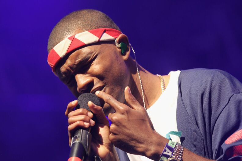 Singer Frank Ocean performs onstage at the 2012 Coachella Valley Music & Arts Festival held at The Empire Polo Field on April 13, 2012 in Indio, California.   